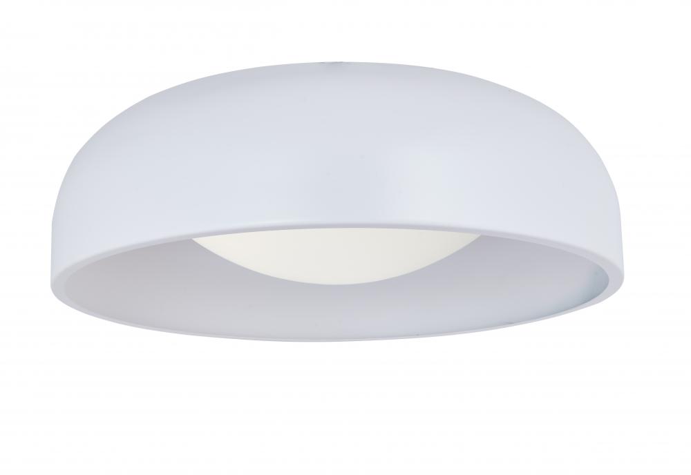 17&#34; 3CCT Inner Curve Flushmount with Opal Glass Diffuser