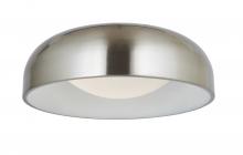 Abra Lighting 30076FM-BN-Lynx - 17" 3CCT Inner Curve Flushmount with Opal Glass Diffuser