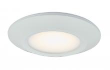 Abra Lighting 30099FM-WH-Button - Wet Location Low Profile Flushmount