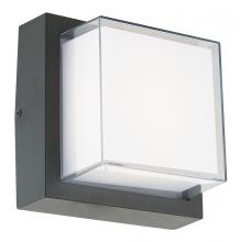 Abra Lighting 50023ODW-MB-Geo - Square Hooded Wet Location Wall Sconce