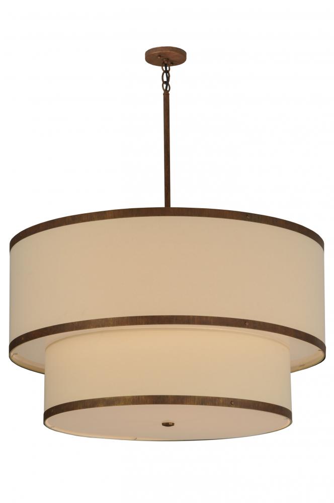 36&#34;W Cilindro 2 Tier Textrene Pendant