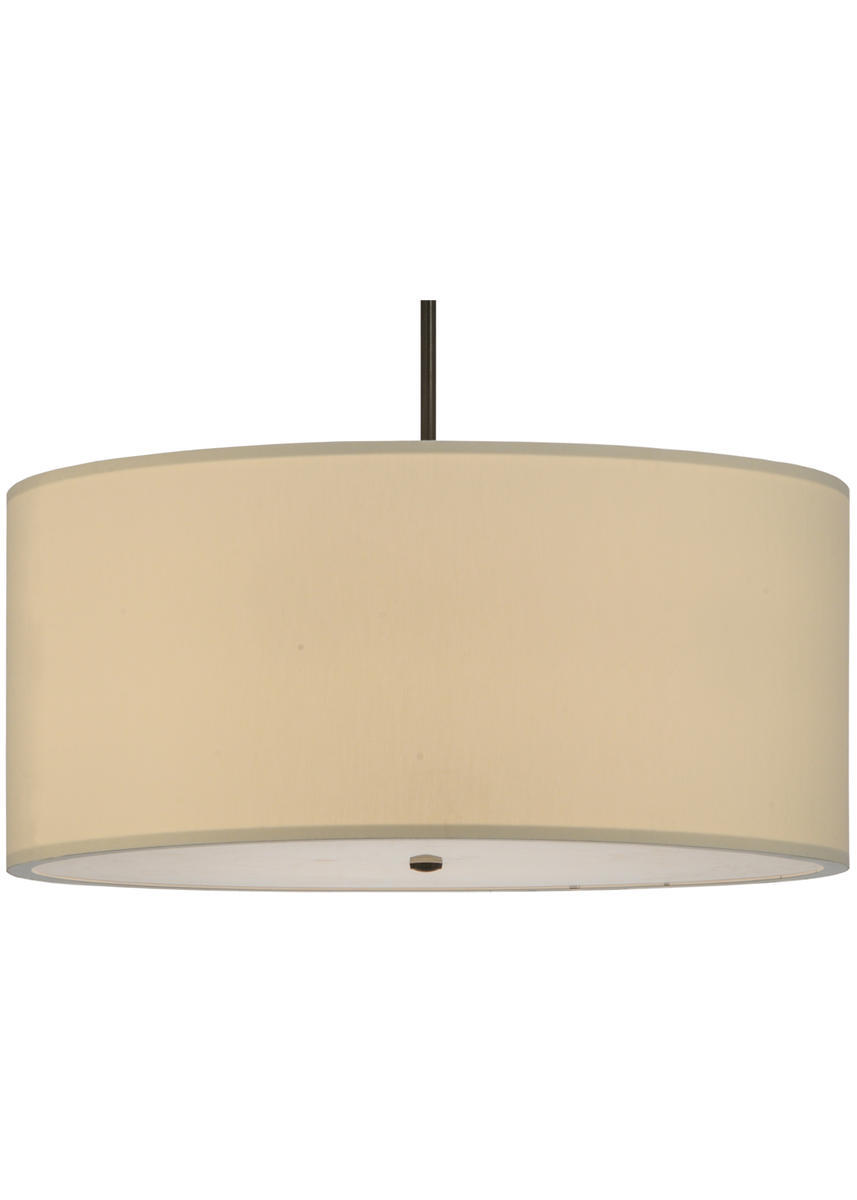 36&#34;W Cilindro Eggshell Textrene Pendant