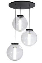 2nd Avenue Designs Blue 152074 - 34"W Bola Cilindro 3 LT Cascading Pendant