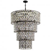 Varaluz 345C21CBHG - Windsor 21-Lt 4-Tier Crystal Chandelier - Carbon/Havana Gold