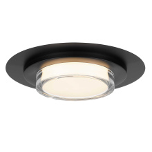 Alteck, LLC AFM0013-3CCT-W-BK - Plate Round LED Flush Mount D16