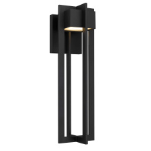 Alteck, LLC AW0004-3CCT-W-BK - 4 Bar LED Wall Sconce H23