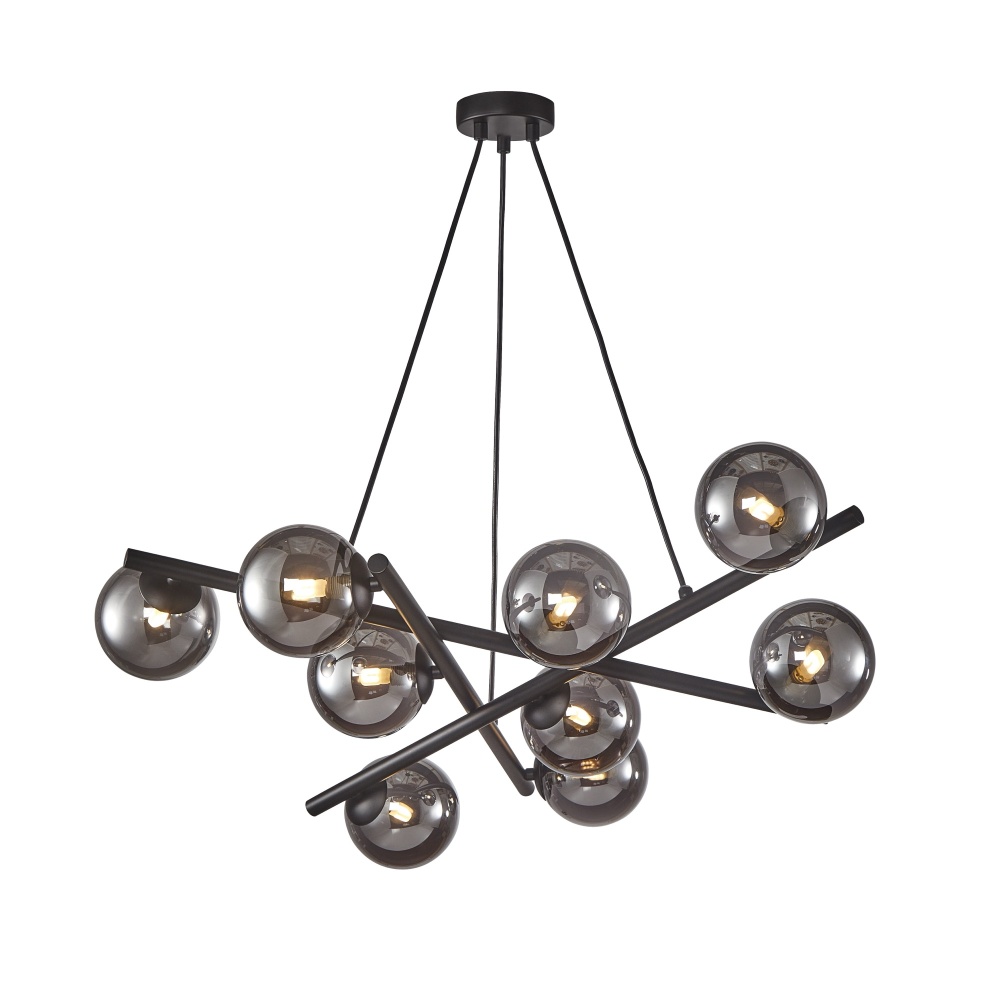 Modena - 9-Light Chandelier - Black