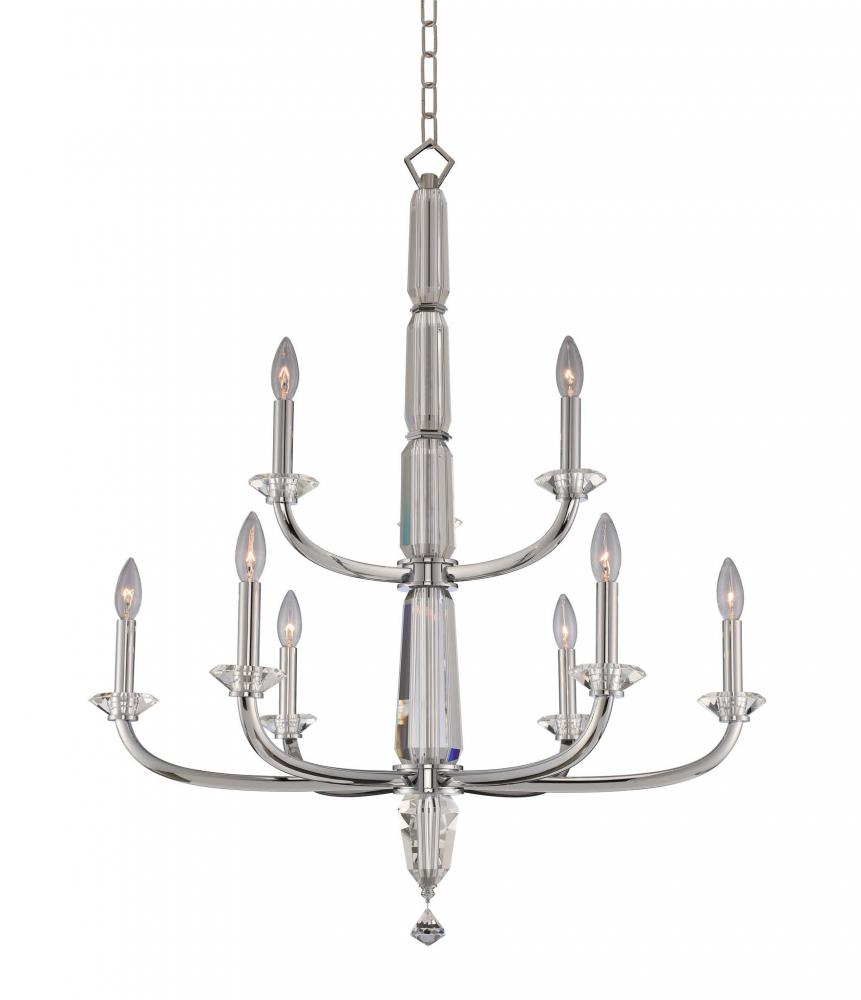 Palermo (6+3) Light 2 Tier Chandelier