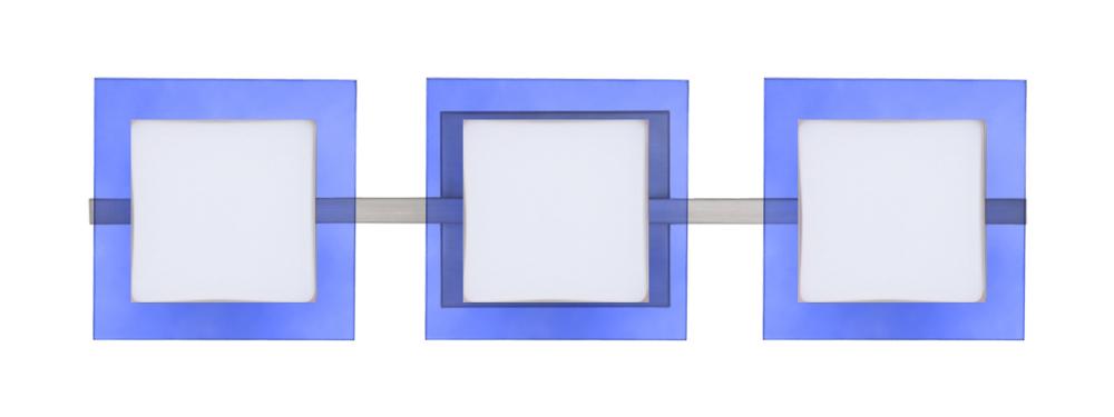 Besa Wall Alex Satin Nickel Opal/Blue 3x50W G9