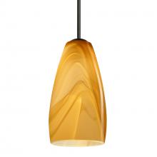 Besa Lighting B-1509HN-LED-BK - Besa Chrissy Pendant For Multiport Canopy Black Honey 1x9W LED