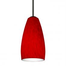 Besa Lighting B-1509RC-LED-BK - Besa Chrissy Pendant For Multiport Canopy Black Red Cloud 1x9W LED