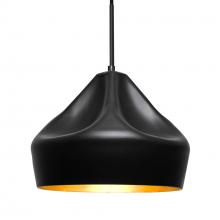 Besa Lighting J-LOTUS-BK - Besa Lotus Pendant For Multiport Canopy, Black Finish, 1x60W MAX E26 Base