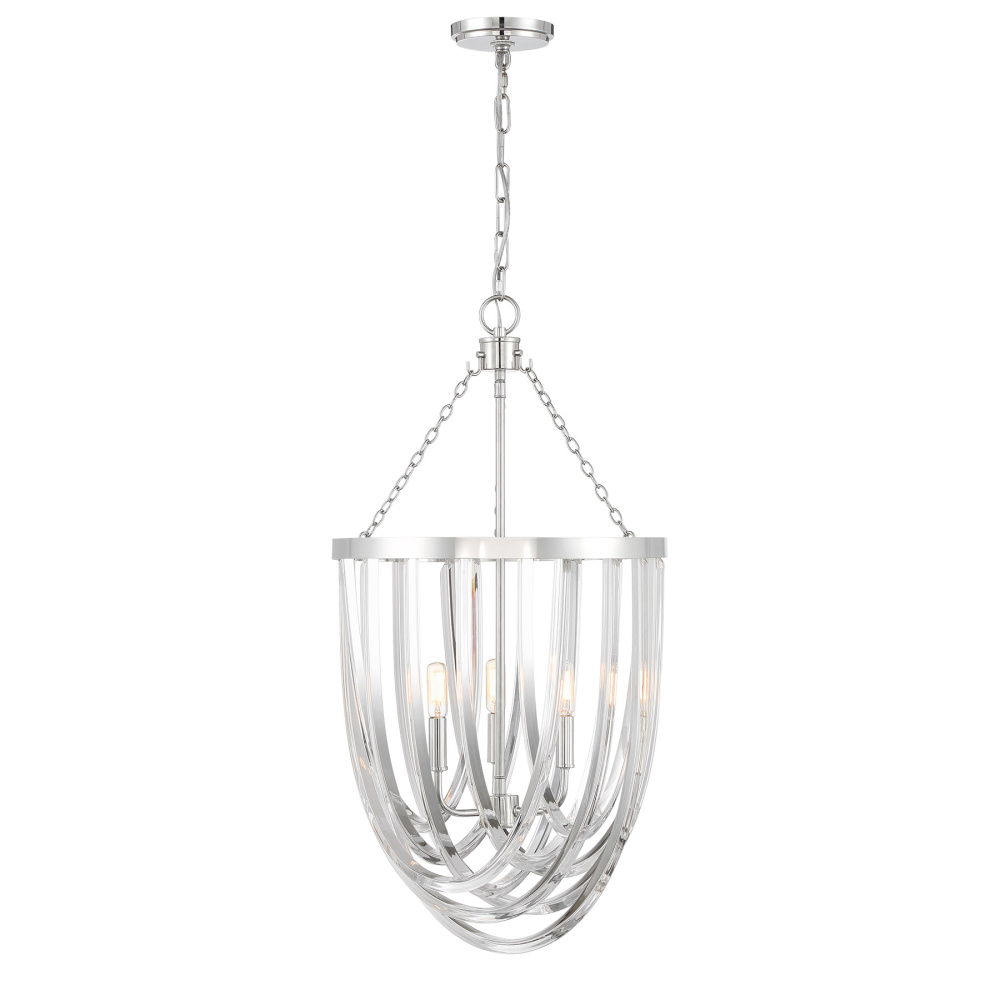 Jennings 3-Light Pendant in Polished Nickel