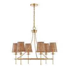 Savoy House 1-3961-6-322 - Ashbury 6-Light Chandelier in Warm Brass