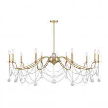 Savoy House 1-7504-10-322 - Mariposa 10-Light Chandelier in Warm Brass