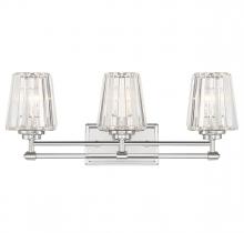 Savoy House 8-6001-3-109 - Garnet 3-Light Bathroom Vanity Light in Polished Nickel