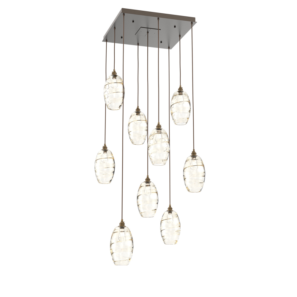 Ellisse Square 9pc Multi-Pendant