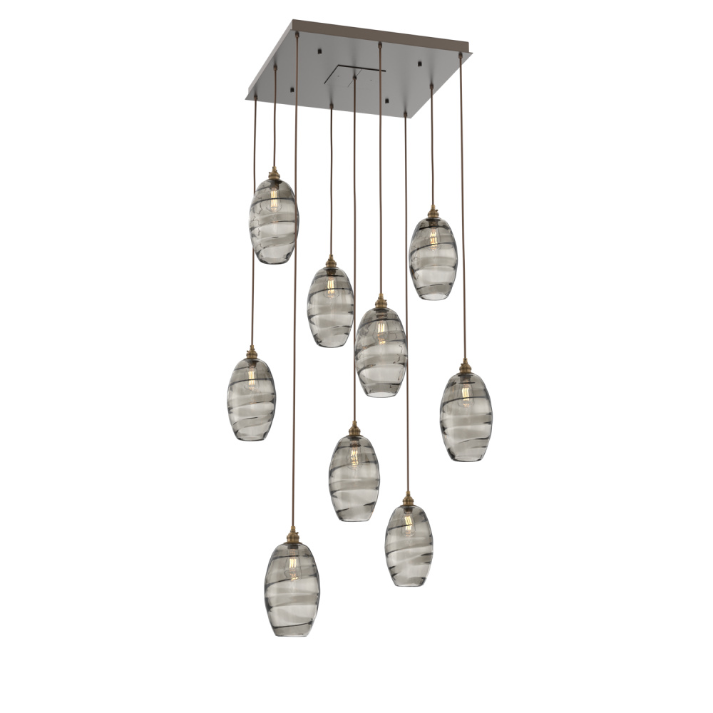 Ellisse Square 9pc Multi-Pendant