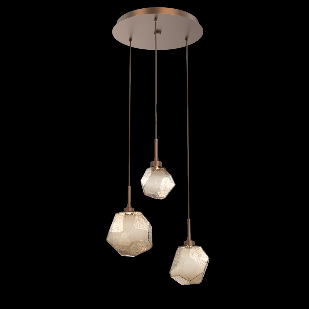 Gem Round 3pc Multi-Pendant