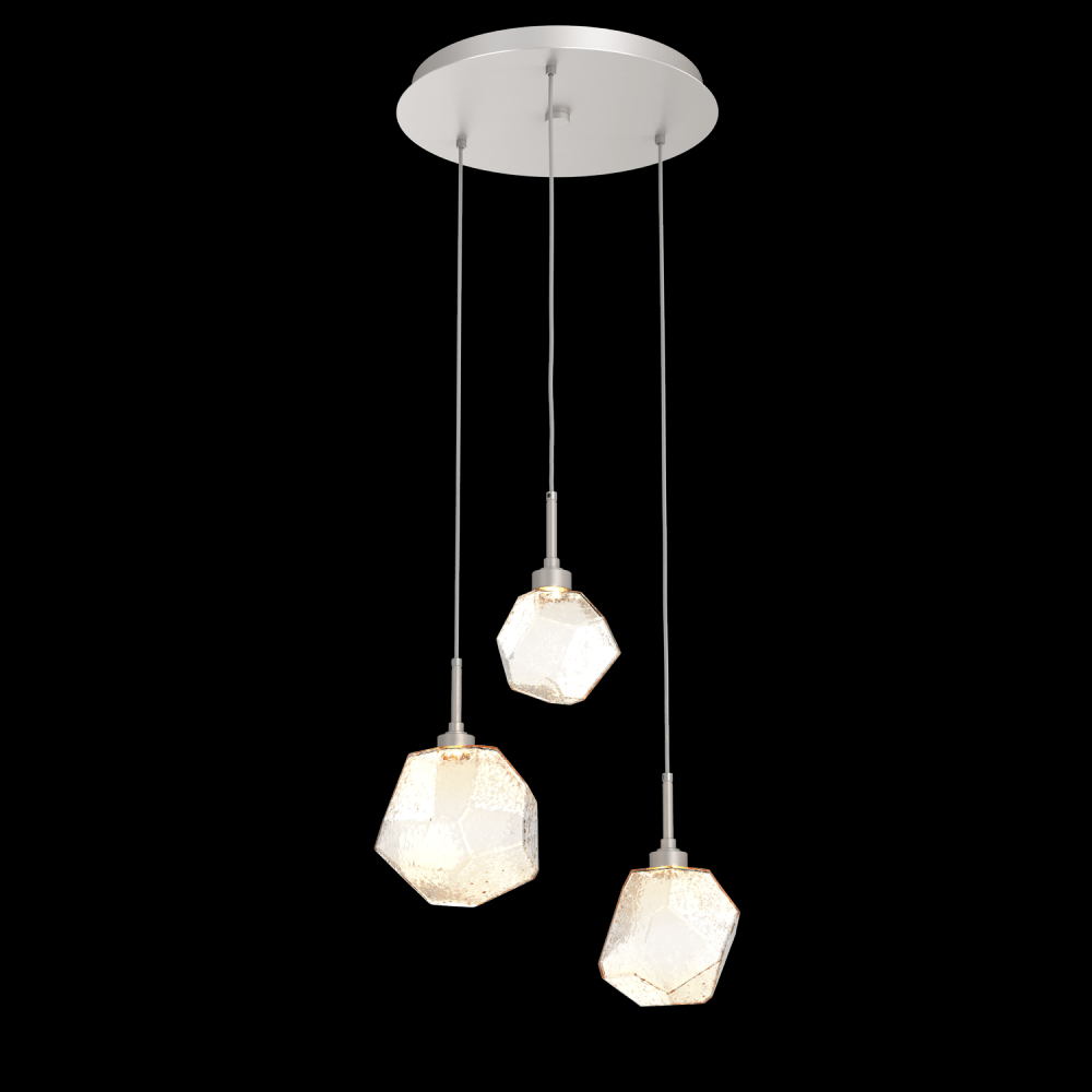 Gem Round 3pc Multi-Pendant