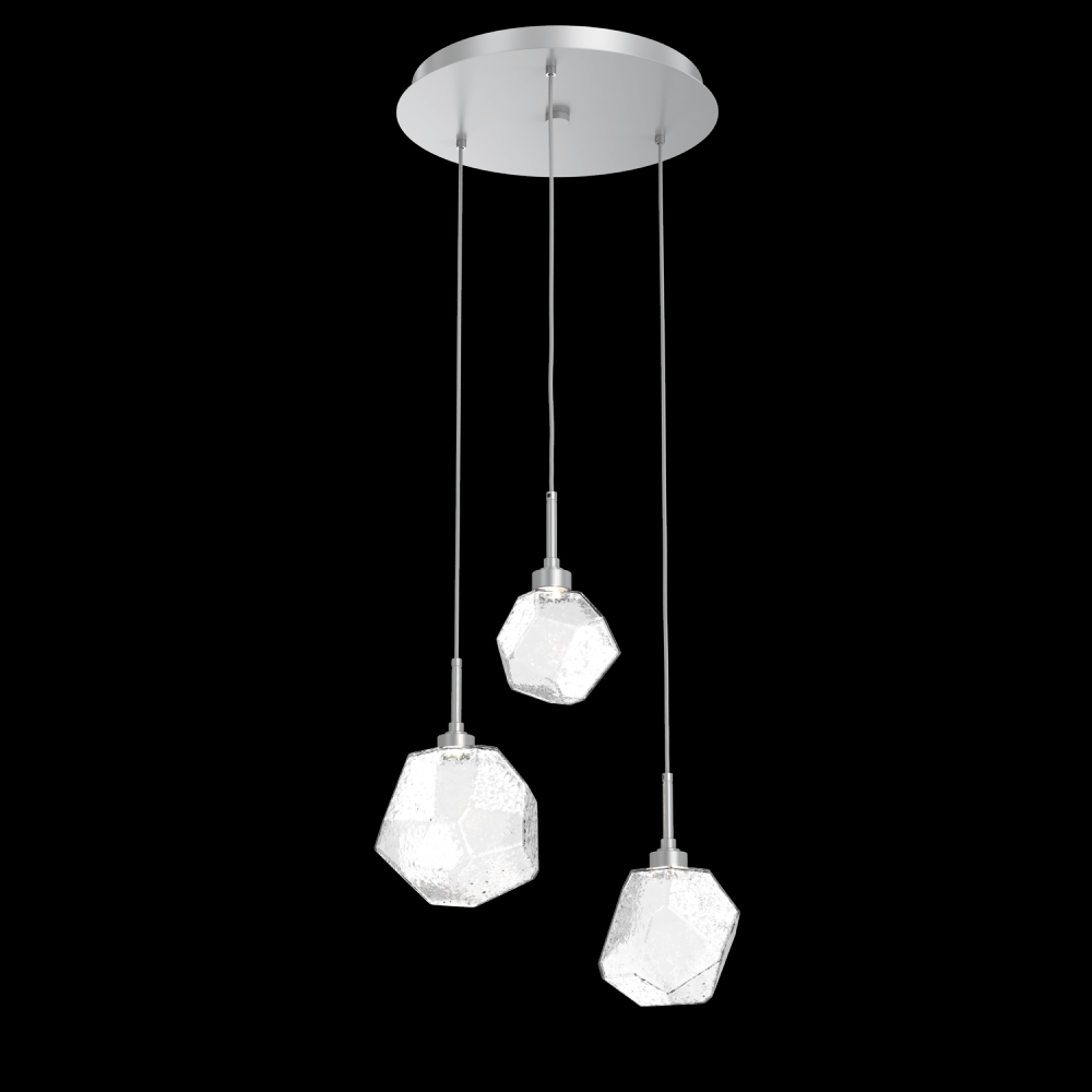 Gem Round 3pc Multi-Pendant