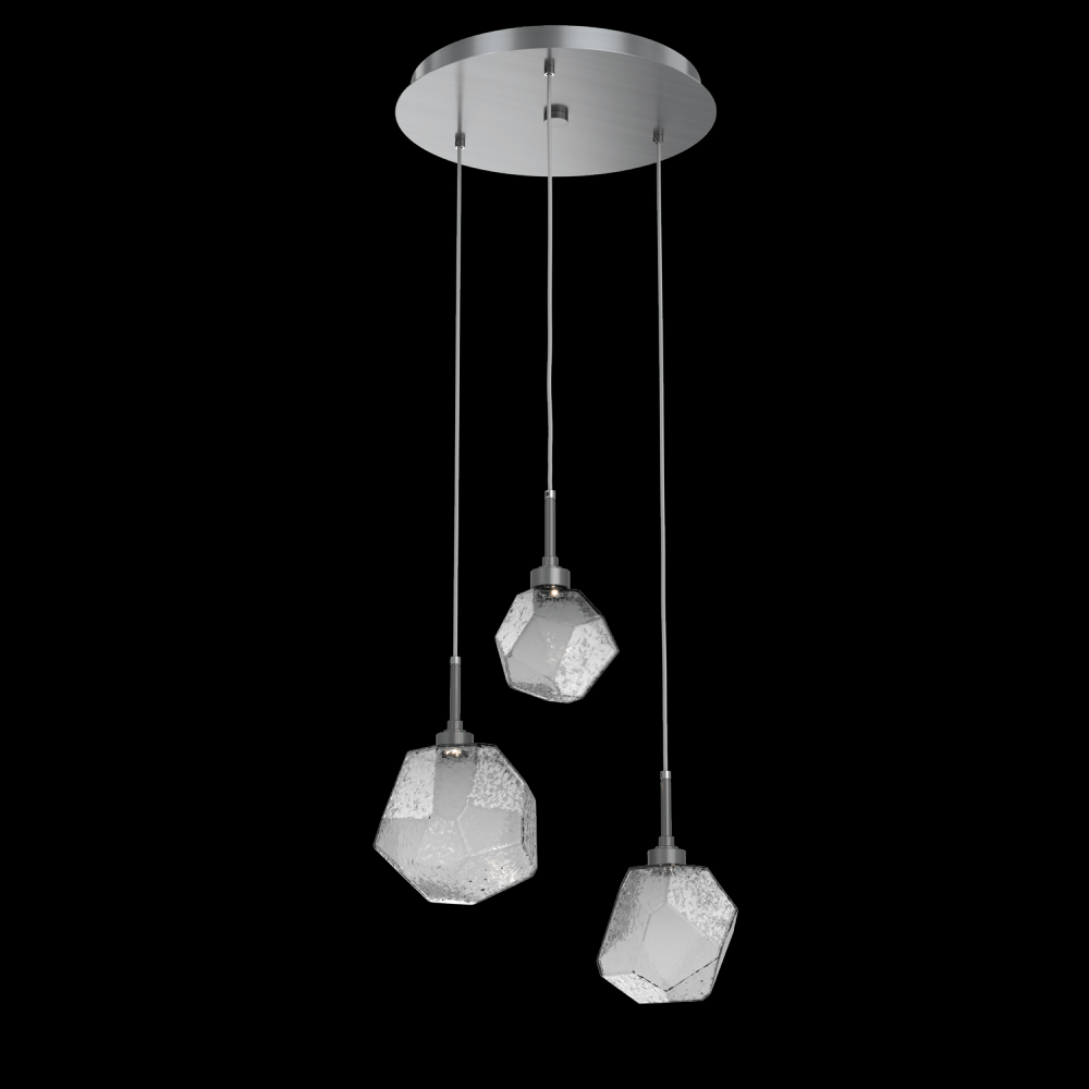 Gem Round 3pc Multi-Pendant