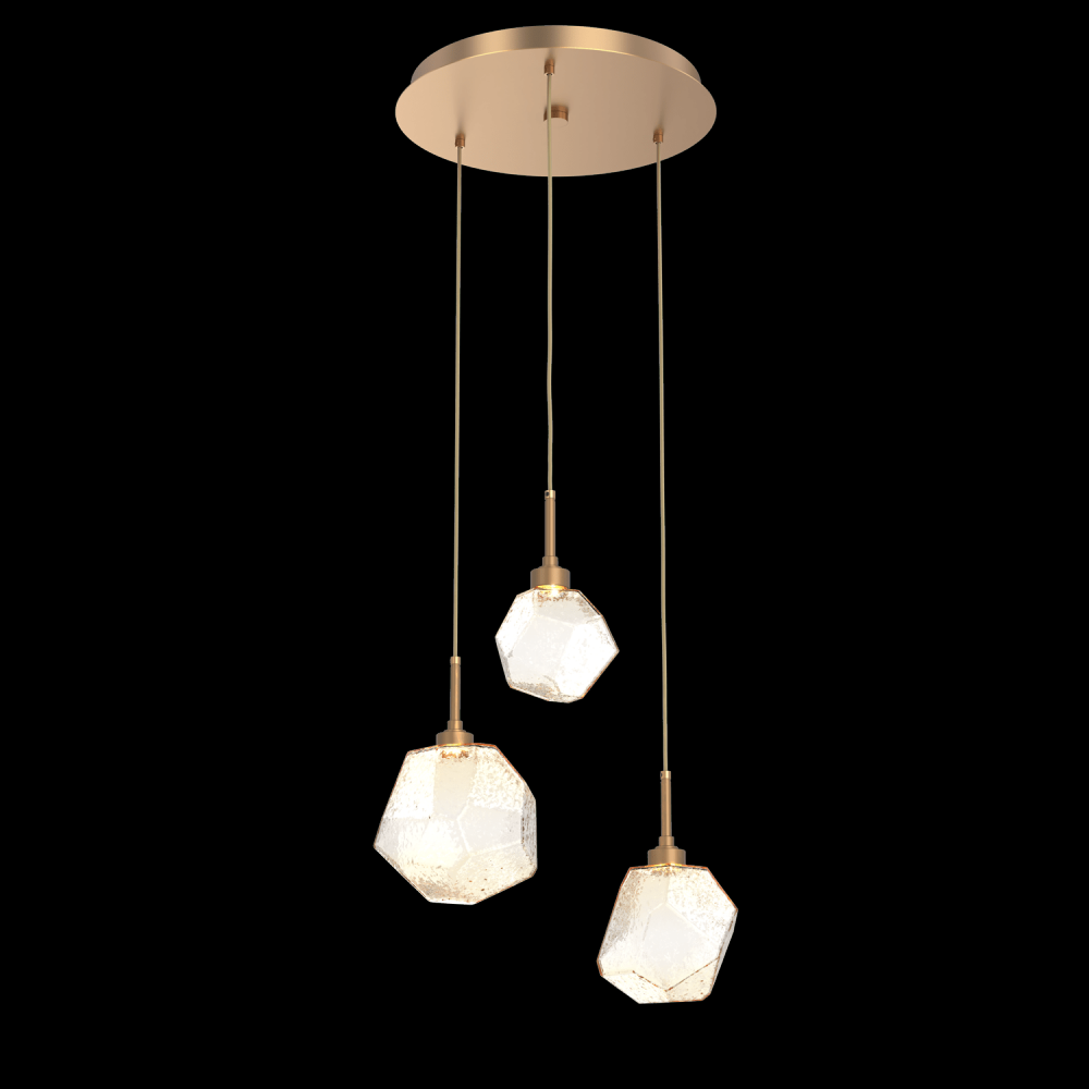 Gem Round 3pc Multi-Pendant