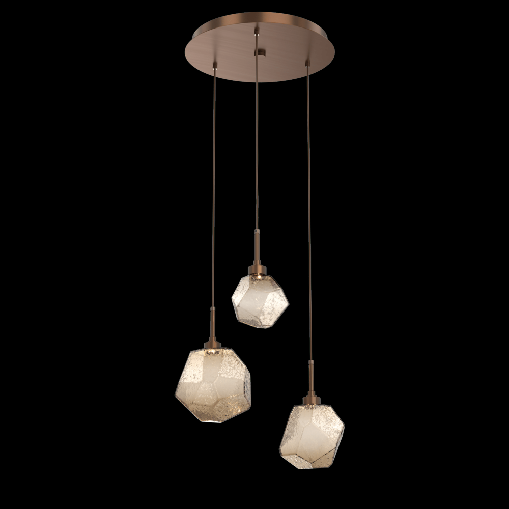 Gem Round 3pc Multi-Pendant