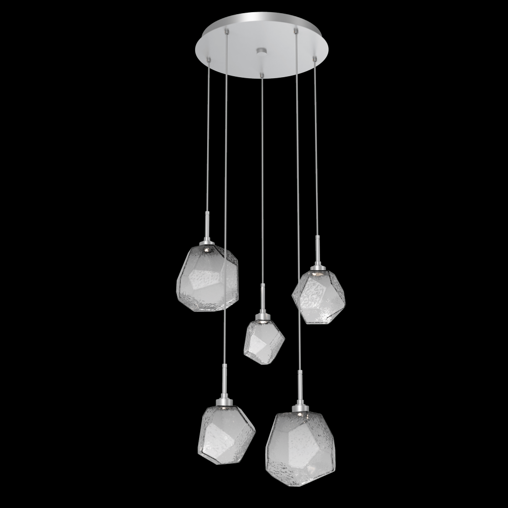 Gem Round 5pc Multi-Pendant