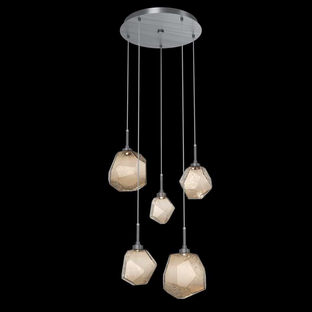 Gem Round 5pc Multi-Pendant