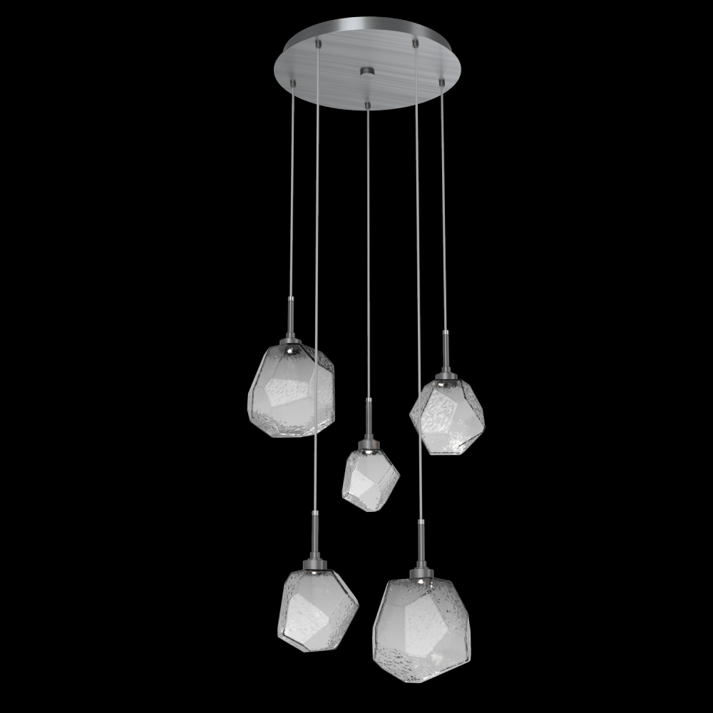 Gem Round 5pc Multi-Pendant