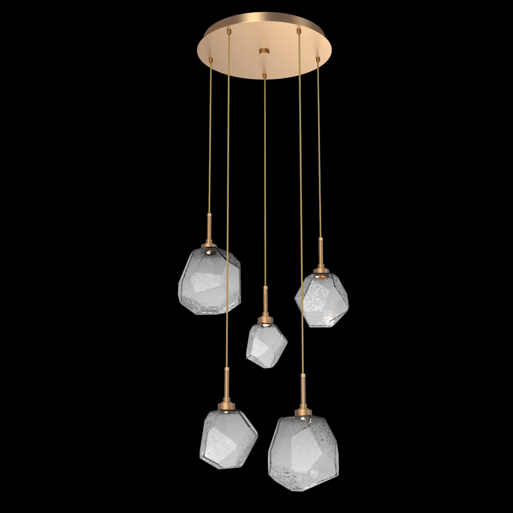 Gem Round 5pc Multi-Pendant