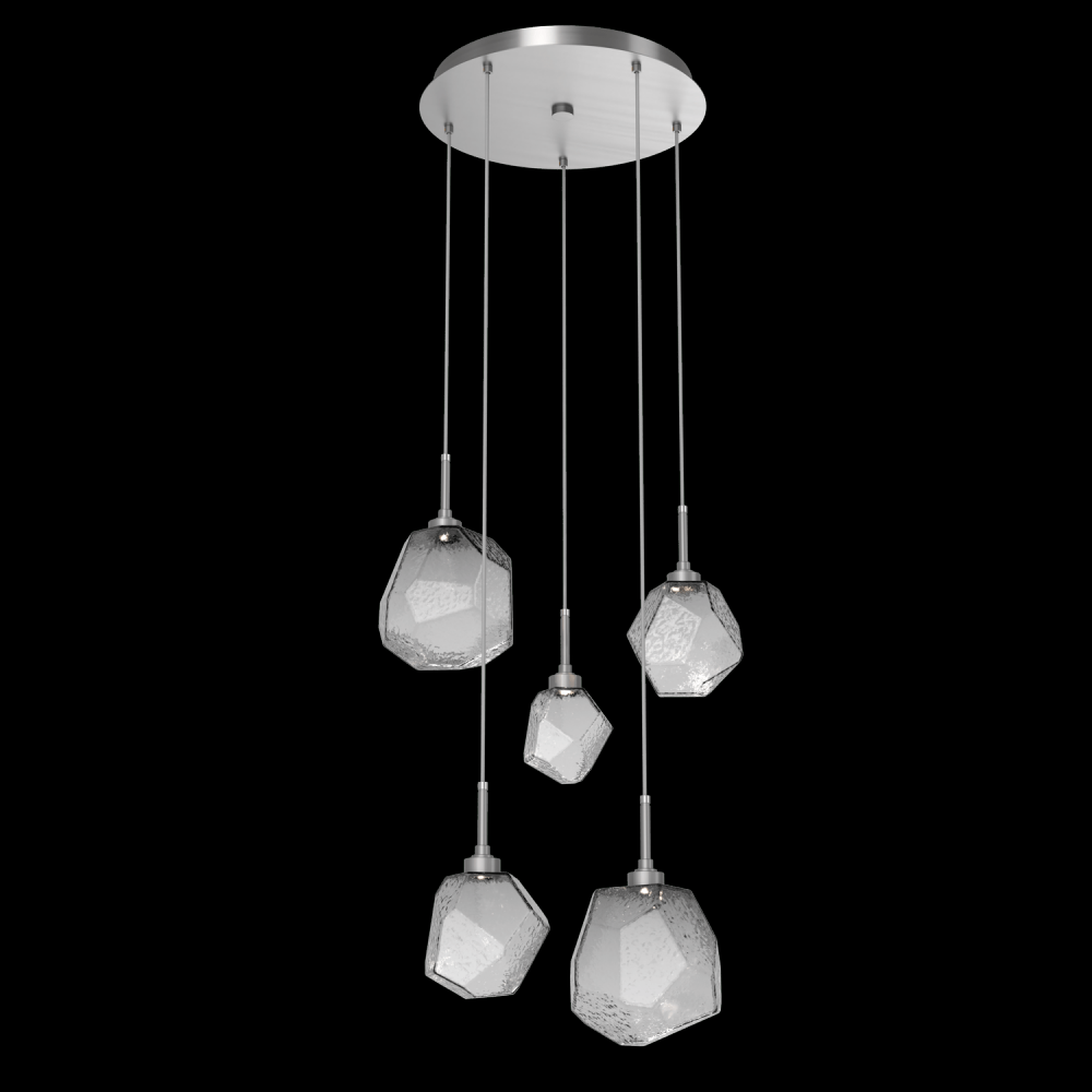 Gem Round 5pc Multi-Pendant