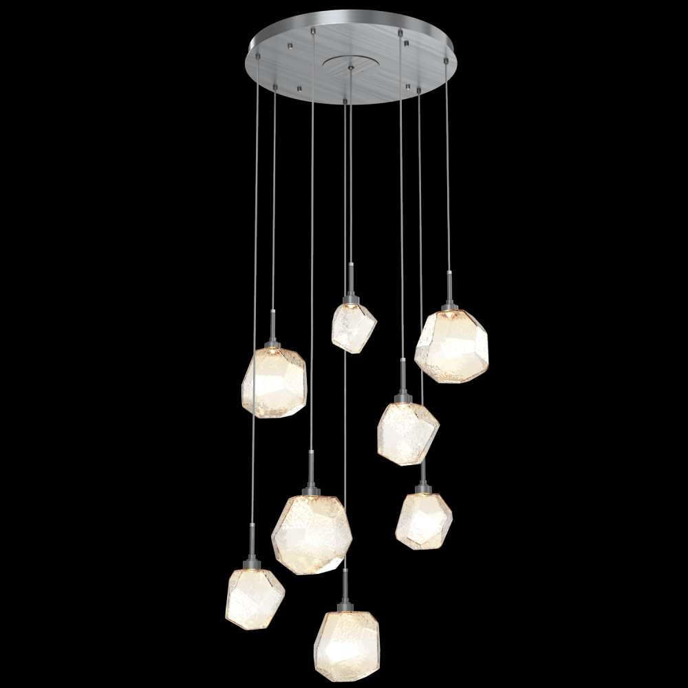 Gem Round 8pc Multi-Pendant