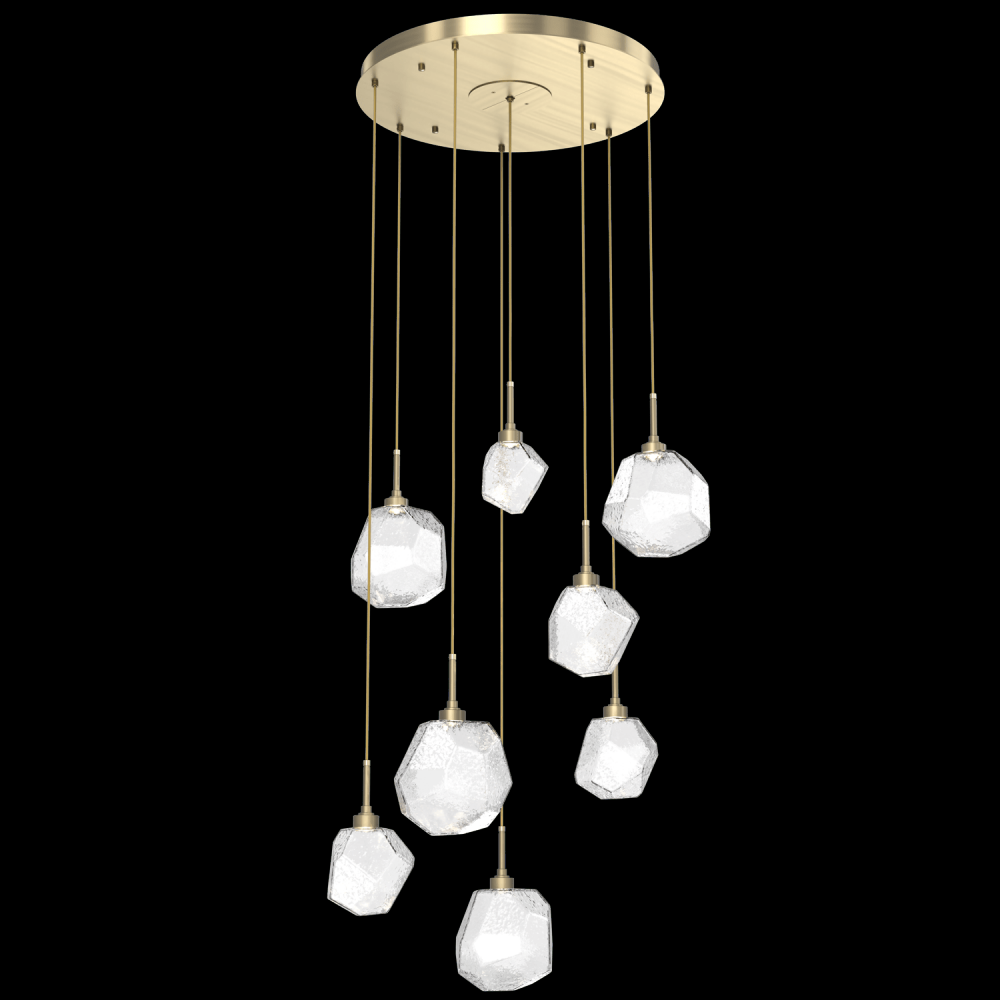 Gem Round 8pc Multi-Pendant