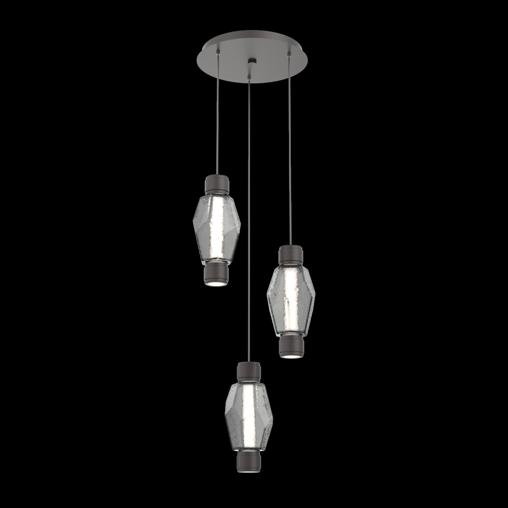 Mandrel Round 3pc Multi-Pendant - Gem