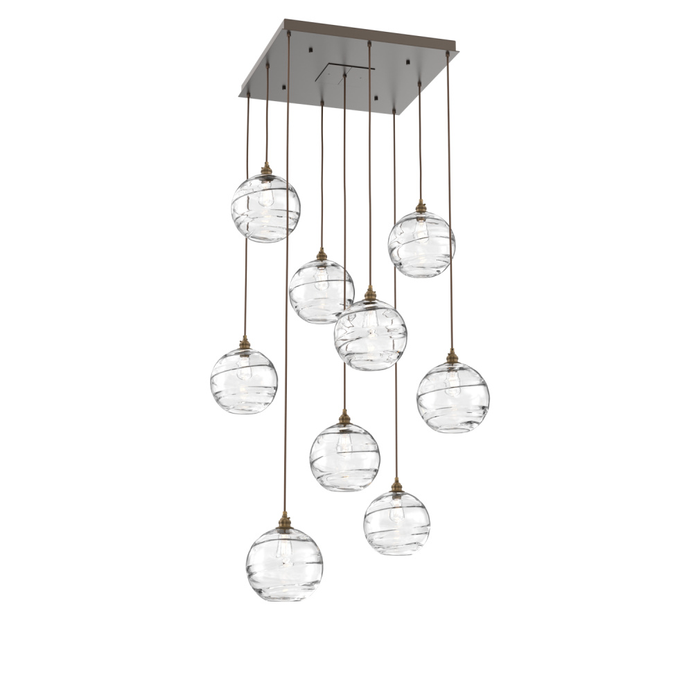 Terra Square 9pc Multi-Pendant