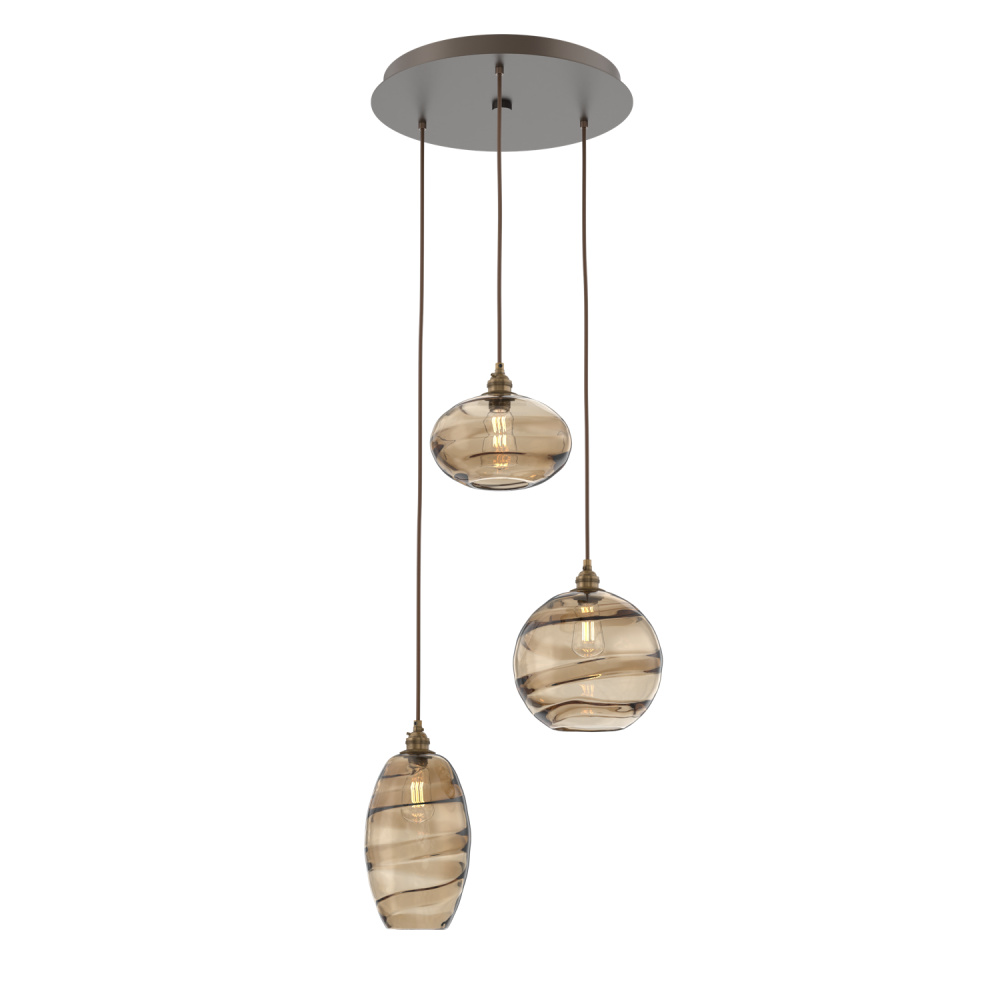 Misto Round 3pc Multi-Pendant