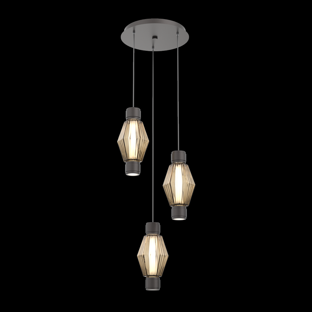 Mandrel Round 3pc Multi-Pendant - Aalto