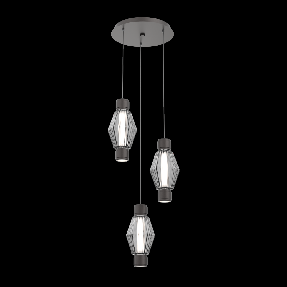 Mandrel Round 3pc Multi-Pendant - Aalto