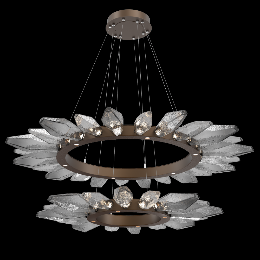 Rock Crystal Two-Tier Radial Ring