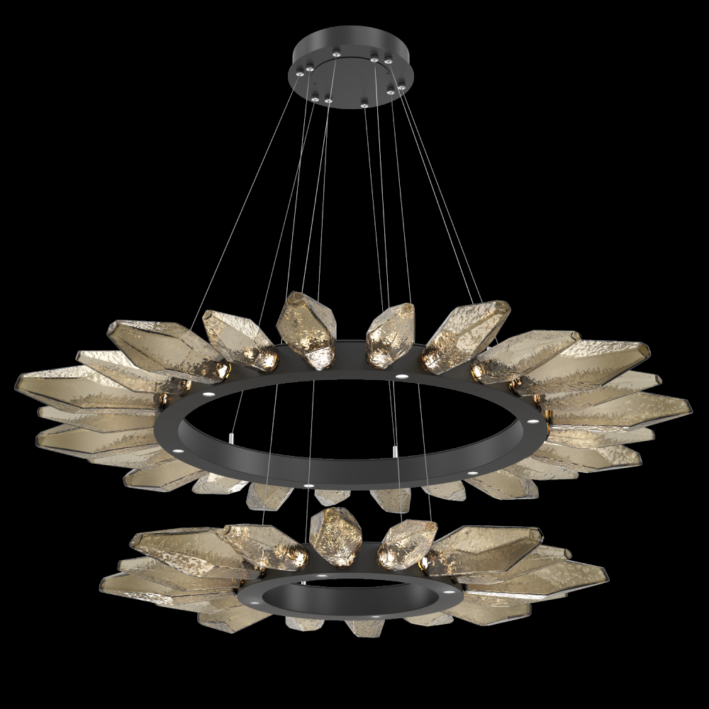 Rock Crystal Two-Tier Radial Ring