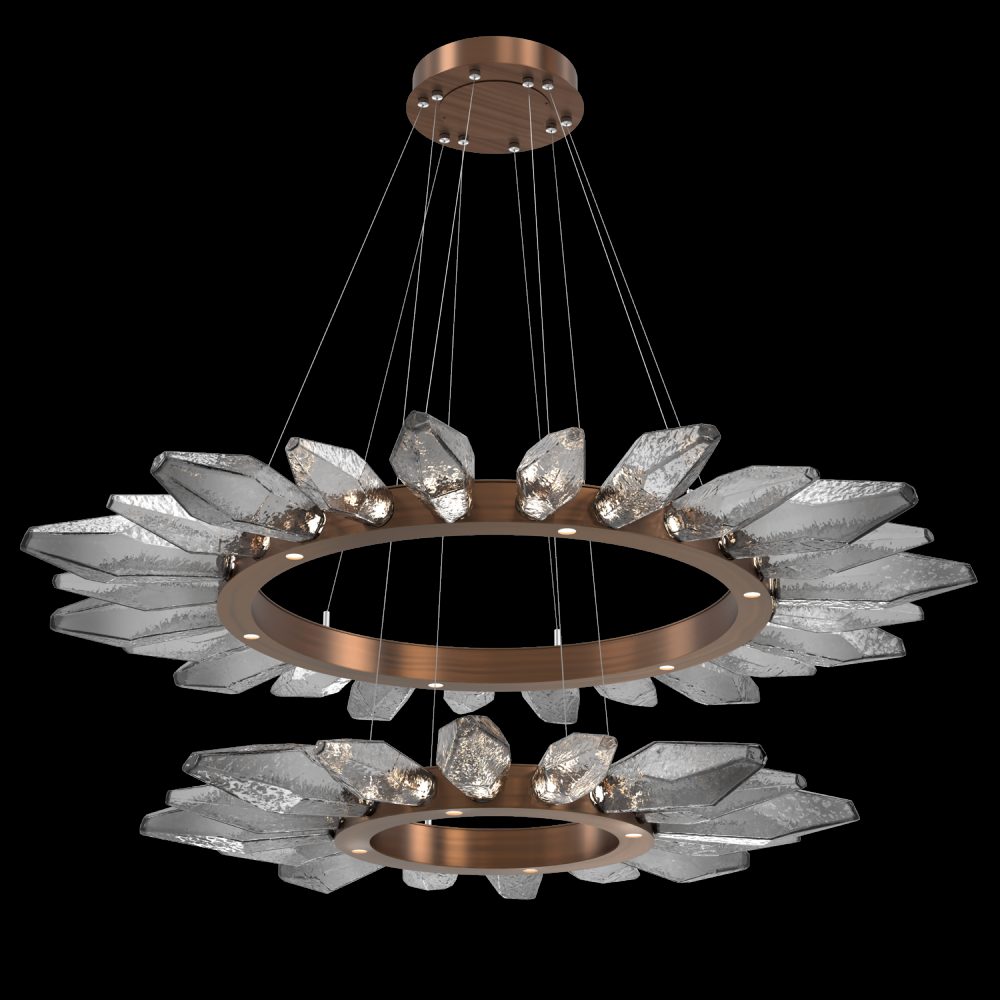 Rock Crystal Two-Tier Radial Ring