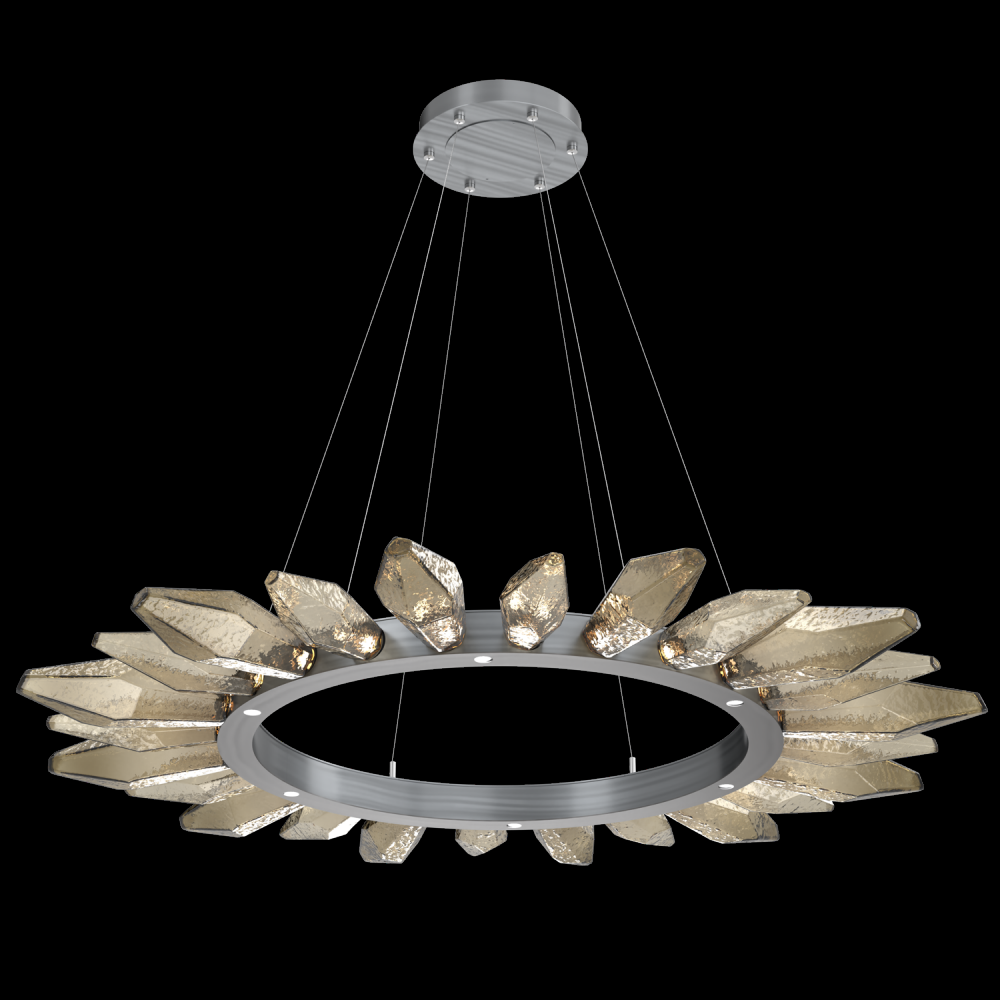 Rock Crystal Radial Ring - 56