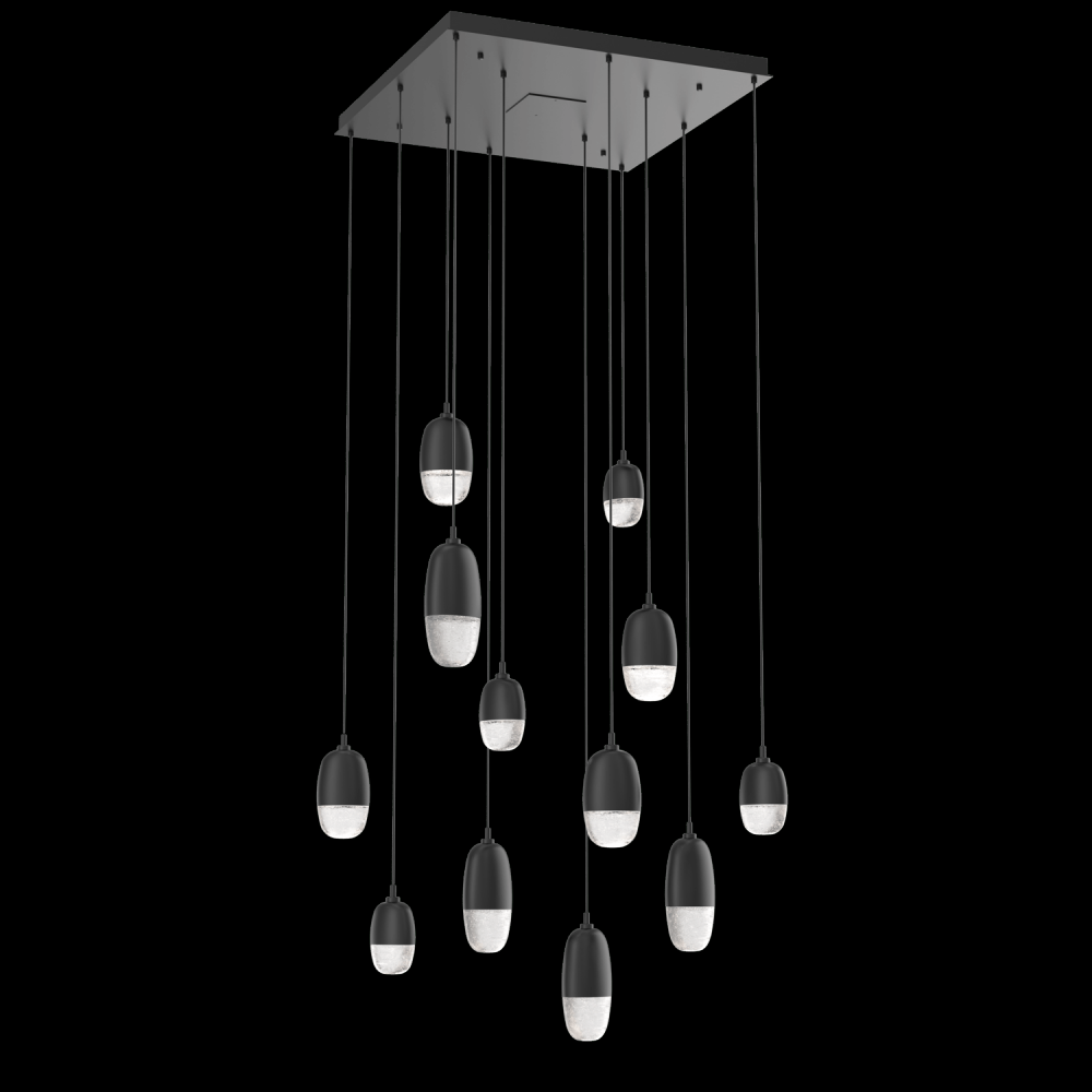 Pebble Square 12pc Multi-Pendant