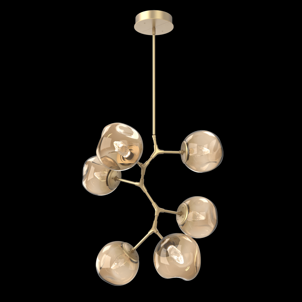 Luna 6pc Vine-Gilded Brass-Geo Inner