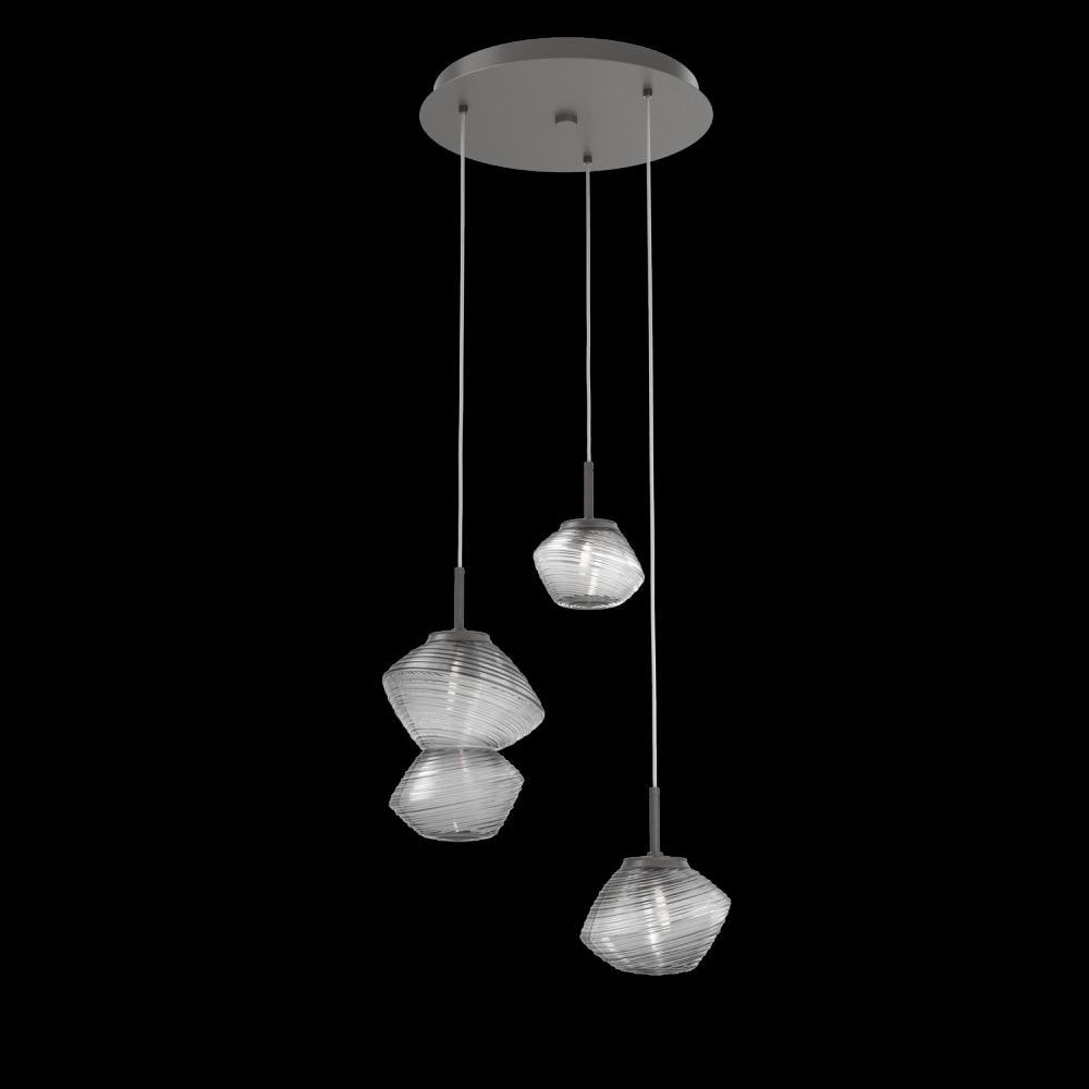 Mesa Round 3pc Multi-Pendant
