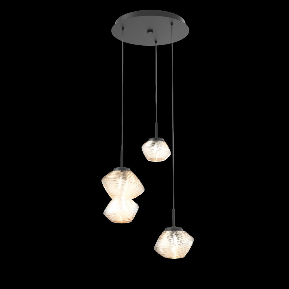 Mesa Round 3pc Multi-Pendant