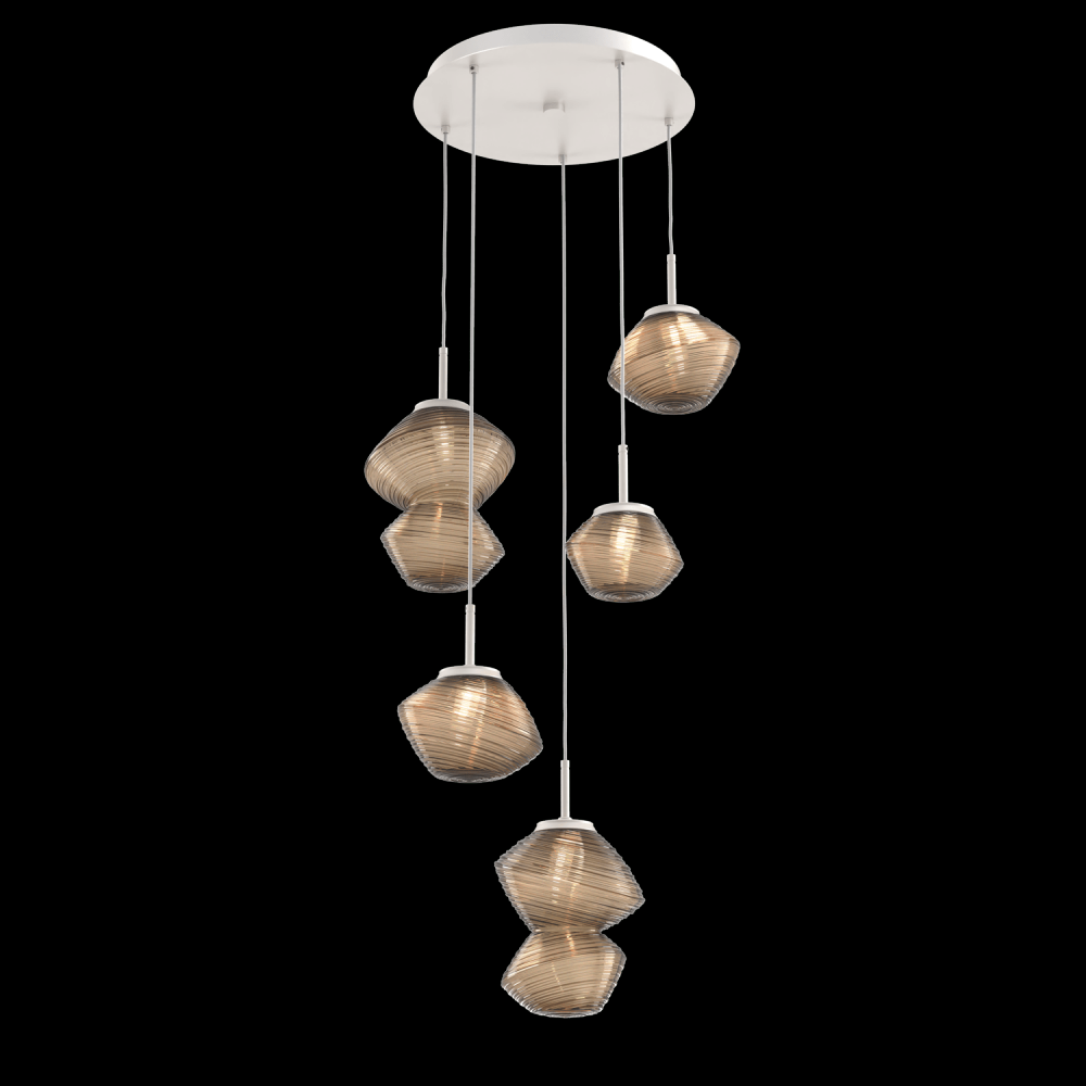 Mesa Round 5pc Multi-Pendant