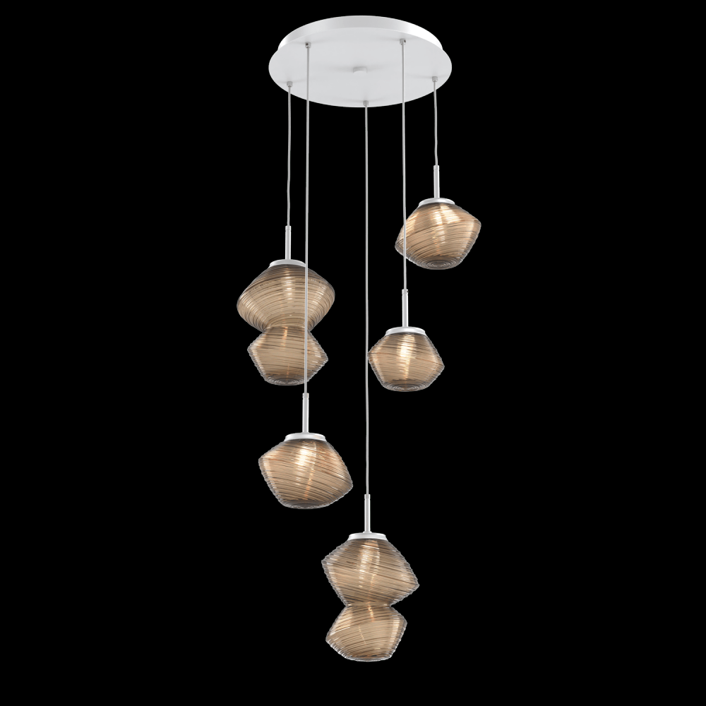 Mesa Round 5pc Multi-Pendant